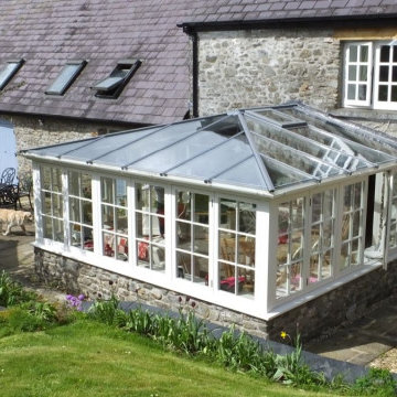 Painted Conservatory in Carmarthenshire