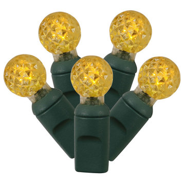 Vickerman 25' Single Mold G12 Berry LED Light Set, Yellow