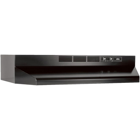 30" 2-Speed Non-Ducted Under Cabinet Range Hood, Black