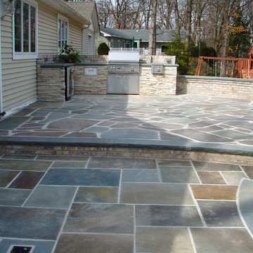 Brick and Bluestone Patio. Melville, NY.