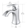 Ancona Morgan Series Single Lever Bathroom Faucet, Chrome