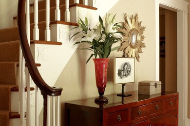 Transitional staircase photo in New York