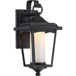 Nuvo Lighting - Nuvo Lighting 62/821 Essex - 14" 11W 1 LED Small Outdoor Wall Lantern - Shade Included: TRUE Dimable: TRUE Warranty: 3 Years LimitedColor Temperature: 3000Lumens: 850CRI: 80* Number of Bulbs: 1*Wattage: 11W* BulbType: LED* Bulb Included: Yes