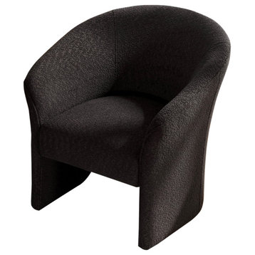 32" Wide Boucle Upholstered Armchair, Dark Gray
