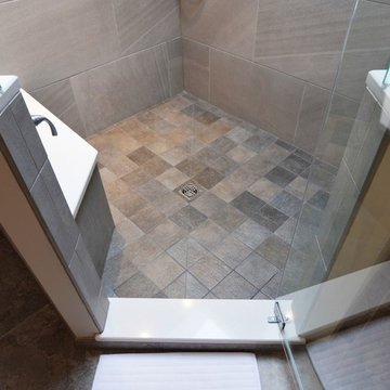 Modern Naperville Bath in Cool Tones
