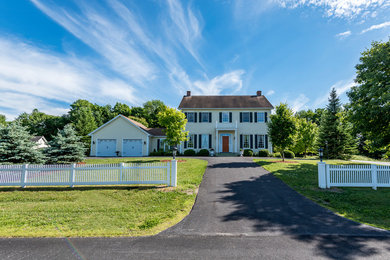 Inspiration for an eclectic exterior home remodel in Burlington