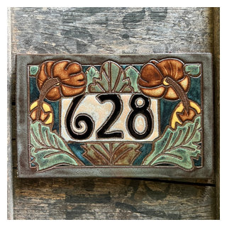 House Number Address Tile - Exterior - Other - by Snowhill Tile | Houzz