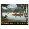 Paul A. Lanquist Lewis & Clark National Park River Art Print, 9"x12"