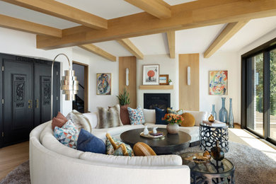 Living room - eclectic living room idea in Minneapolis