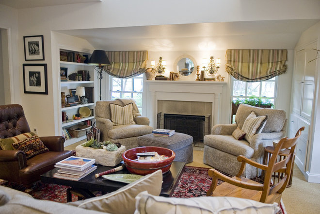Traditional Living Room by Katherine Hershey Photography