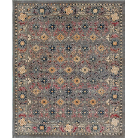 Noori Rug Distressed Nicki Grey/Blue Runner