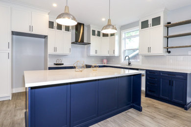 Example of a transitional kitchen design in Other