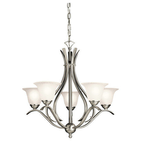 Dover Chandelier 5-Light, Brushed Nickel