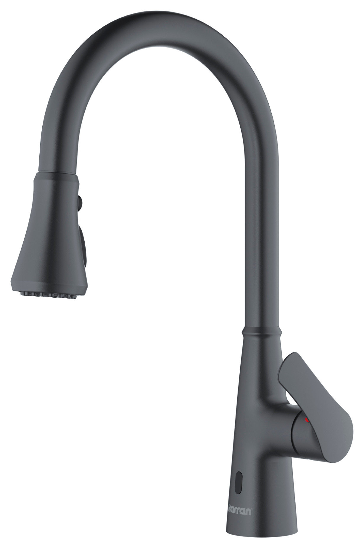 Karran Touchless One-Handle Triple Function Sprayer Faucet, Gunmetal Grey