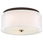 Minka-Lavery - Minka-Lavery Studio 5 Flush Mount 3078-416 - Flush Mount from Studio 5 collection in Painted Bronze w/Natural Brush finish. No bulbs included. No UL Availability at this time.
