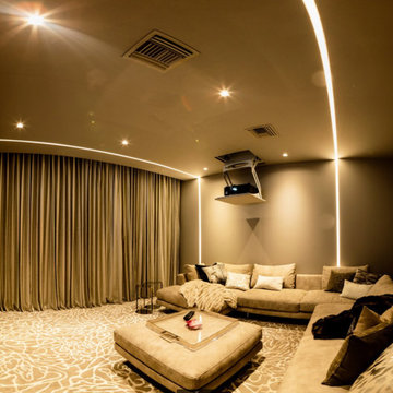 Motorized Projector Hidden when not in use