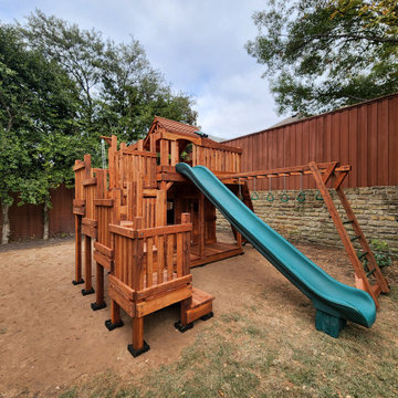 Fort with platform stairs