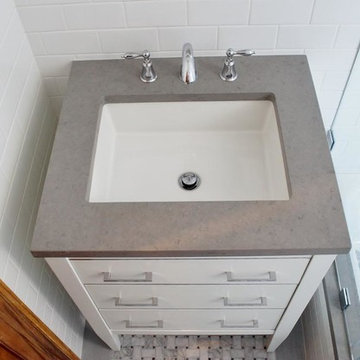 Upper West Side, NYC: Light, Bright Bathroom Remodel
