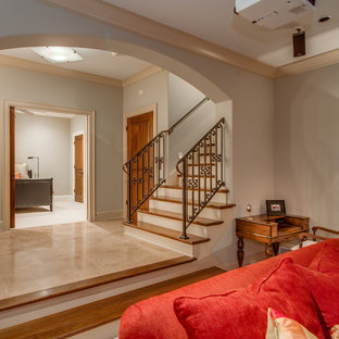 Photo of a traditional home cinema in Nashville.