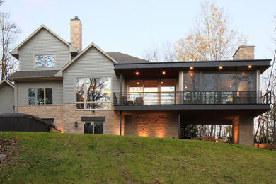 Example of a trendy family room design