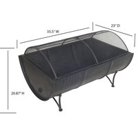 35" Rectangular Outdoor Metal Woodburning Barrel Firepit - Industrial ...