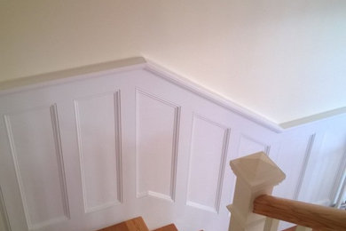 Staircase - coastal staircase idea in Providence