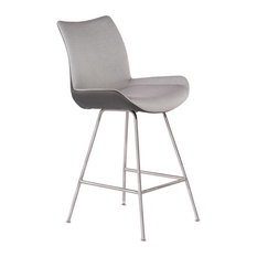 Moe's Home Collection - Jonesy Gray Stool, Counter Height - Bar Stools and Counter Stools