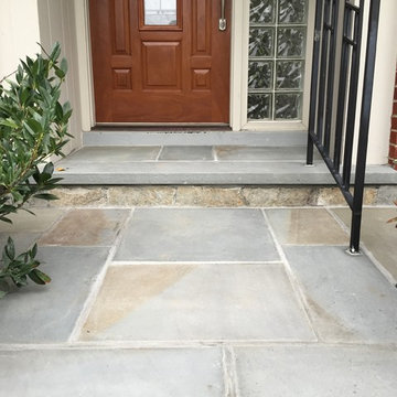Thermal Cut Flagstone Walkway in Bethesda With 2 Inch Thick Step Runners