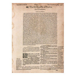 Consigned Antique Pre-King James Bible 1603 III - Prints And Posters