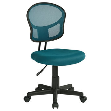 Blue Mesh Back and Fabric Desk Chair by OSP Home Furnishings