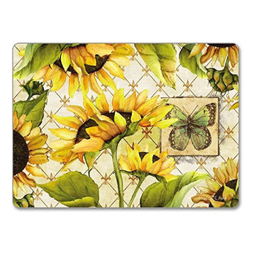 CounterArt Hardboard Placemat, Sunflowers in Bloom, Set of 2