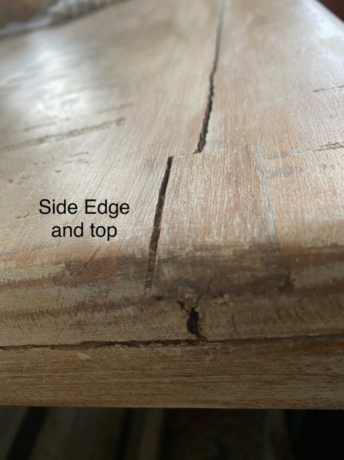 How to fix crack wood table