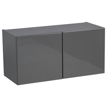 30 x 18 Wall Cabinet-Double Door-with Grey Gloss door
