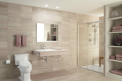 Bathroom - contemporary bathroom idea in Cleveland