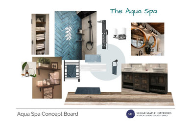 Aqua Spa Concept Board