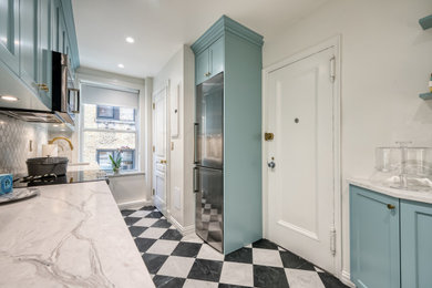 Inspiration for an eclectic kitchen remodel in New York