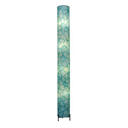 Eangee Home Designs Banyan XL Floor Lamp | Sea Blue Shade - Floor Lamps