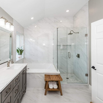 The Southern Glam House — Kitchen, Living, Dining. Bathrooms