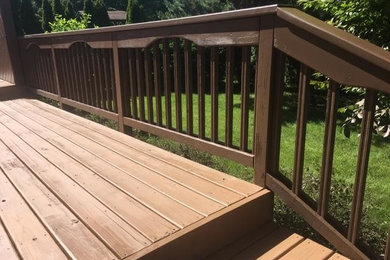 PPG ProLuxe stain and Benjamin Moore ARBORCOAT Stain-Translucent deck 5 2017