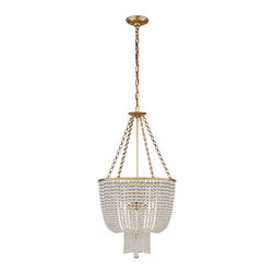 "Jacqueline" Chandelier with Clear Beads - Chandeliers