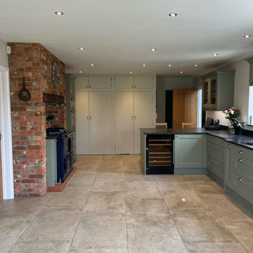 Traditional Green Shaker Kitchen