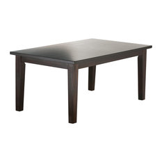 Eastwood Hardwood And Rubberwood 66 Inch X 40 Inch Dining Table In Java Brown