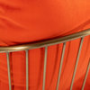 Janice Glam Orange Velvet Accent Chair