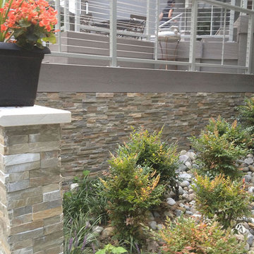 Stone Ledger Exterior Wall and Staircase