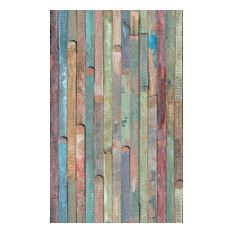 50 Most Por Beach Style Wall Decor For 2018 Houzz Dc Fix Rio Colored Wood Adhesive Film Wall Decals