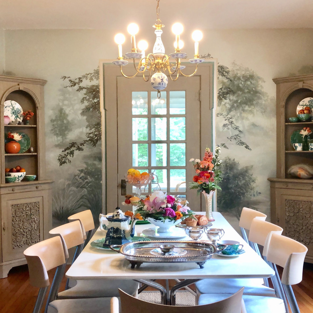 Dining Room Forest Mist Mural