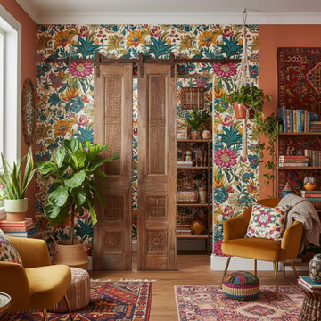 Storybook Spanish Revival Features Floral Motifs and Whimsical Carved Doors