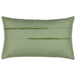 Elaine Smith - Micro Fringe Meadow Indoor/Outdoor Performance Pillow, 12" x 20" - Elaine Smith Indoor/Outdoor pillows are hand-crafted using outdoor-safe performance yarns which are woven into intricate jacquard patterns and sophisticated stripes. By solution-dying the fabrics at the yarn level, rather than printing on the surface of the fabrics, our durable pillows will last longer, resisting rain, sun, mildew, and stains and retaining their color and vibrancy for years to come.