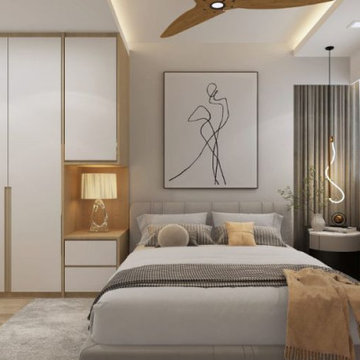 Master bedroom for your 4bhk flat interior design