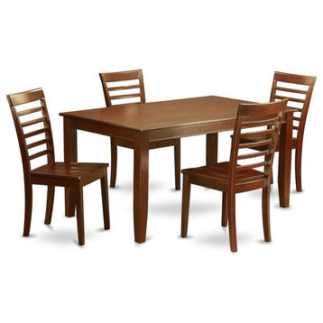 5-Piece Dining Set, Dining Table With 4 Kitchen Chairs